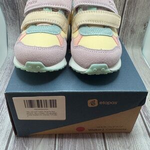 Kids Sneakers - Pastel Yellow and Pink